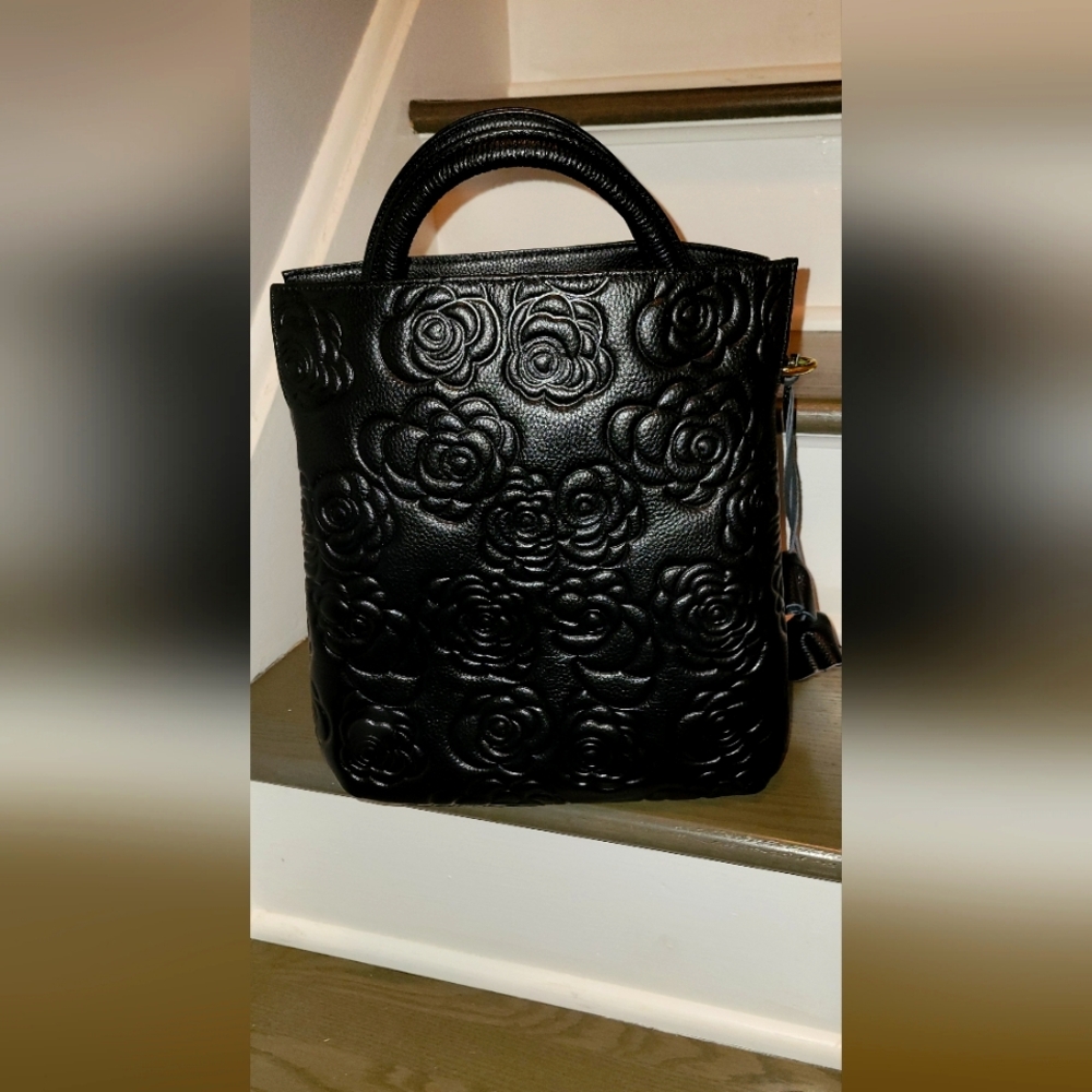- Designer inspired cowhide leather purs